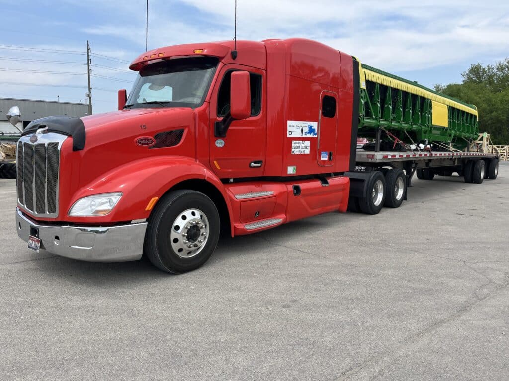 48 foot flatbed operated by We Got This Trucking LLC
